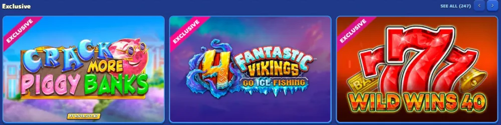 Výběr exkluzivních slotových her Pistolo s Crack More Piggy Banks.